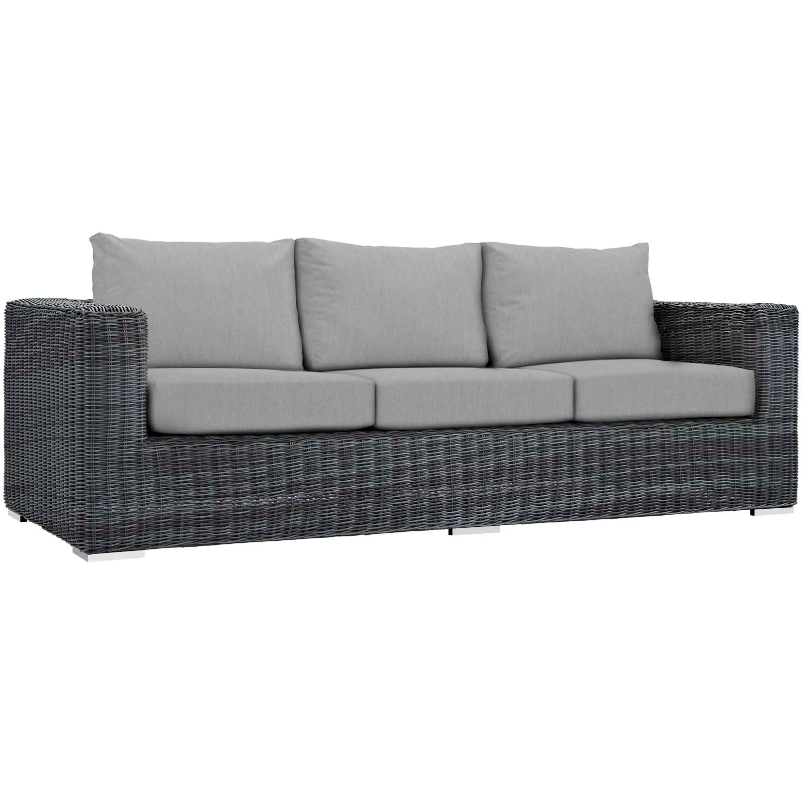 Summon Outdoor Patio Sunbrella Sofa in Canvas