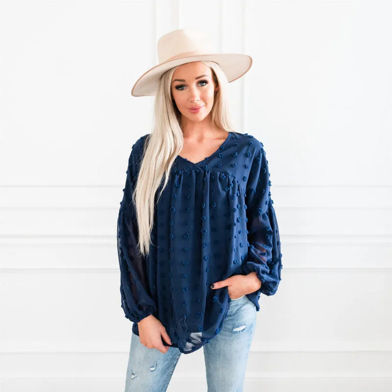 The Dottie Top: Blue