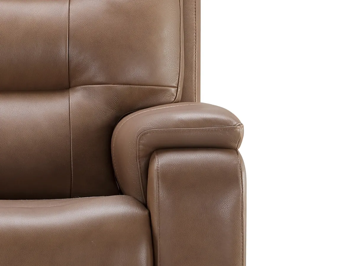 Waylen Top-Grain Leather Manual Recliner