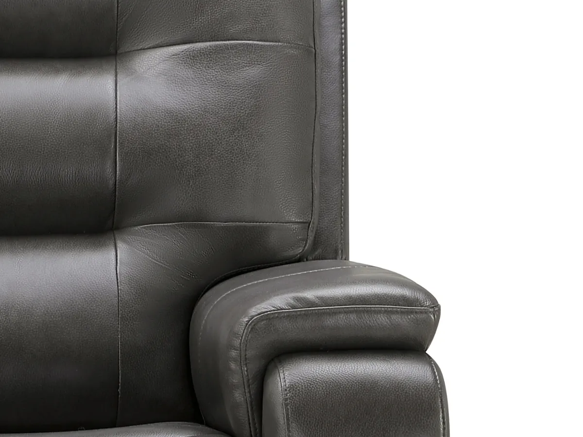 Waylen Top-Grain Leather Manual Recliner